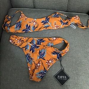 A orange zaful bikini.